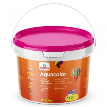 Краска водоэмульсионная акриловая Supraten Aquacolor B-0, белая, матовая, 10.5 кг
