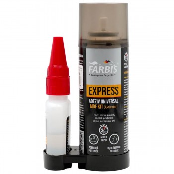 Adeziv universal bicomponent pentru MDF, lemn și plastic MDF KIT Farbis 50 g + activator 200 ml