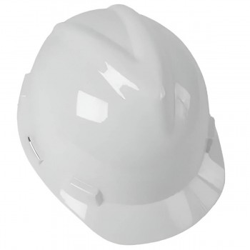 Каска защитная строительная PROFMET белая, пластиковая