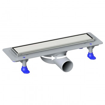 Rigolă de duș cu grilă din oțel inoxidabil BATHLINE Prime series 400 mm, lateral, Ø50 mm, 4027-40