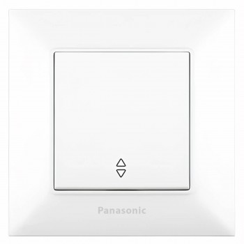 Întrerupător comutator cu un buton de trecere Panasonic alb Arkedia Slim WNTC0003-2WH