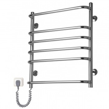 Полотенцесушитель электрический Elna Standard-6 640х480х130 мм, лесенка, нержавеющая сталь AISI 304, хром