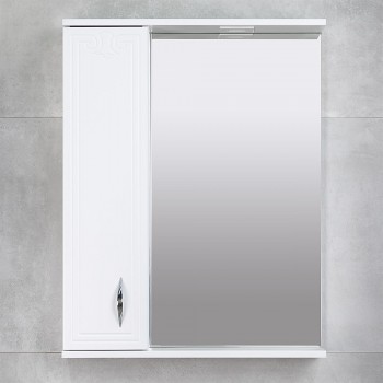 Dulap cu oglindă BAYRO Deco One 650x750 mm stânga alb