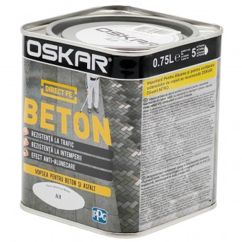 Эмаль акриловая по бетону OSKAR 0.75 л, Белая