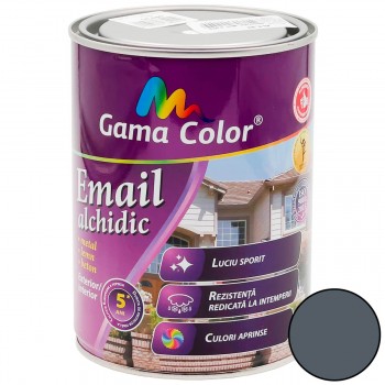 Эмаль алкидная Gama Color темно-серая, глянцевая, 2.7 кг