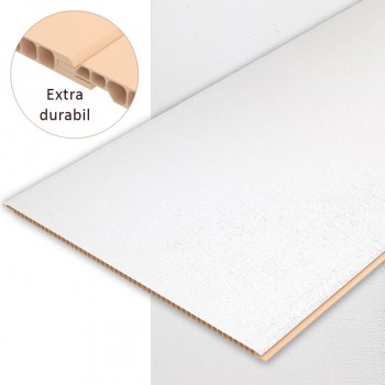 Lambriu din plastic 400 x 3000 x 7 mm Q001 Premium alb 1,2 m2