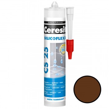 Chit elastic din silicon Ceresit CS 25 ciocolată, 280 ml