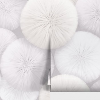 Tapet vinil pe bază de flizelină Wallsecret Comfort Pompon 8992-13 bej 10 m x 1,06 m