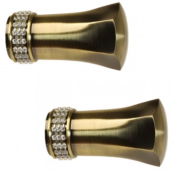 Наконечник Dekora Prestige 25 Glamour для карнизов 25 мм Антик (2 штуки)