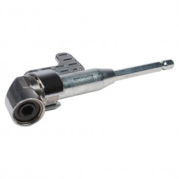 Adaptor unghiular pentru mașină de înșurubat Raider, HEX 1/4", 90 grade, 175 mm, oțel Cr-V