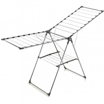 Uscător de rufe de podea Perilla Mega Alumin, 19 m, pliabil, din aluminiu (Art. DG57026)