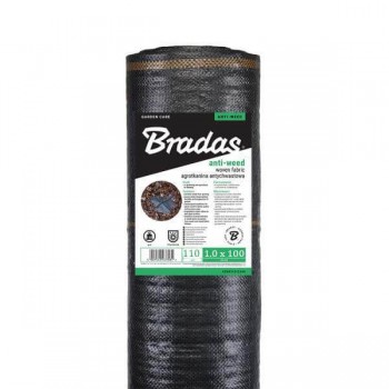 Agrotextil anti-buruieni Bradas Black polipropilenă, 110 g/m2, 1x100 m, UV rezistent ATBK11010100