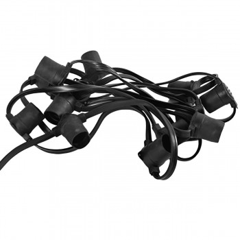 Ghirlandă luminoasă de exterior Horoz CARNAVAL-F10, 10 m, 10 socluri E27, IP44