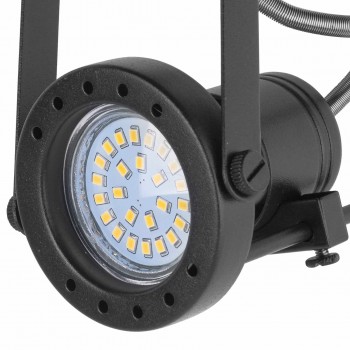 Corp de iluminat pe șină TK Lighting TRACER GU10, 1x40 W, monofazat, IP20, negru (Art. 4066)