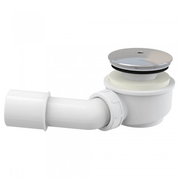 Sifon plat pentru cădiță de duș AlcaPlast A471CR-60 d.60 mm, crom, evacuare 40/50 mm