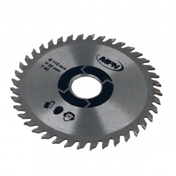 Disc pentru ferestrău pentru lemn MPN 115 x 22 mm 40 dinți 40656