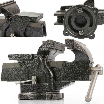 Menghină rotativă 360° MAR-POL M36008, 100 mm, din fontă, cu nicovală