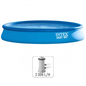 Бассейн надувной INTEX Easy Set с фильтрующим насосом 457×84 см, 9792 л, круглый