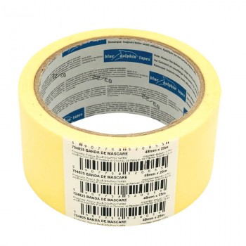 Лента малярная Blue Dolphin 48 мм х 25 м желтая (754825)