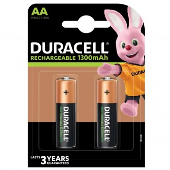 Set de baterii reîncărcabile Duracell AA HR6 Ni-MH 1300 mAh, 1.2 V, 2 buc.