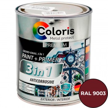 Grund-email anticoroziv Coloris Premium 3 în 1 vișiniu RAL3005 2.7 L