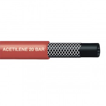 Furtun pentru acetilenă din PVC cu inserție textilă FITT 8 x 15 mm, 20 bar