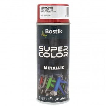 Декоративная краска Bostik SUPER COLOR Metallic красный 400 мл
