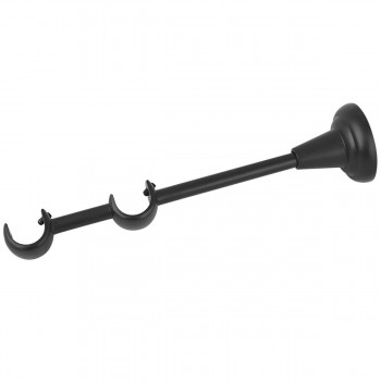 Consolă cu două rânduri Dekora Stylus 19 pentru galerii d19 mm, 21 cm Negru mat