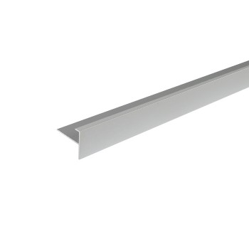 Profil din aluminiu pentru trepte Dekora CT10 10 mm, 2.5 m Silver Matt
