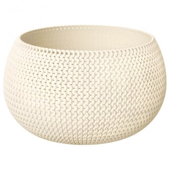 Горшок круглый Prosperplast Splofy Bowl 239х161 мм, 2.3 л, кремовый DKSP240-CY728