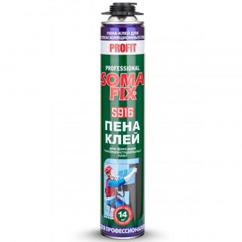 Spumă adezivă poliuretanică SOMAFIX S916 PROFIT pentru plăci EPS-XPS, pistol, 750 ml
