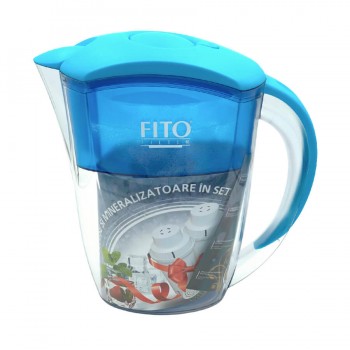 Filtru cană FITO Filter Gold albastru pentru apă rece 2,8 l + mineralizatoare + cartuș (2 buc.)