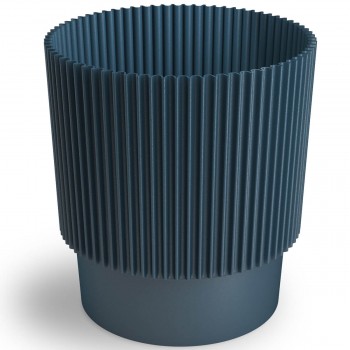 Ghiveci pentru flori Don-Plast Elsa DEL13, 2,05 L, d.130x163 mm, din plastic, albastru închis