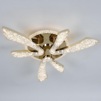 Люстра светодиодная потолочная, 3 плафона, золотая, современная, 220-230 В, IP20 6001-3Z GD