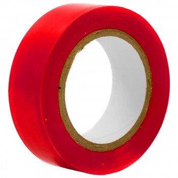 Bandă izolantă PVC 15 mm x 20 m roșie