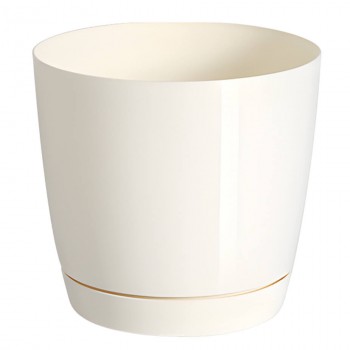 Горшок круглый Prosperplast Coubi Round P 210х193 мм, 4.2 л, кремовый DUOP210-CY728