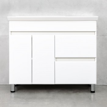 Dulap sub lavoar BAYRO Urbano Pro 970x402x810 mm alb structurat