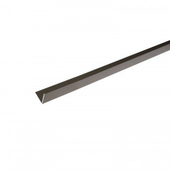Colț din aluminiu pentru gresie A10 10x10 mm, 2.5 m, Dekora Champagne Matt