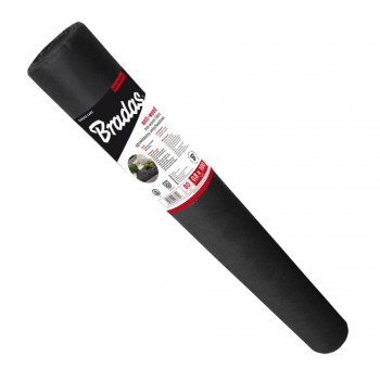 Агроволокно Bradas чёрное, 80 г/м2, 1х50 м, UV, для мульчирования AWB8010050