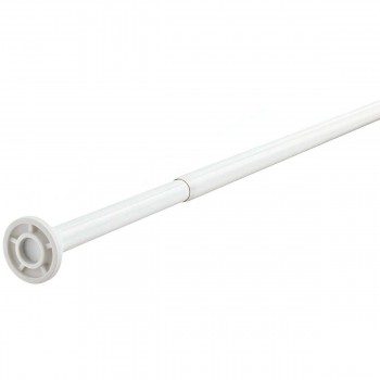 Bară de duș dreaptă metalică BANIO Home, albă, 300 cm