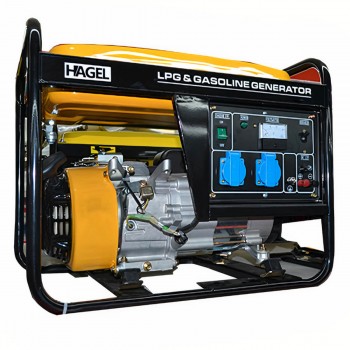 Генератор бензиновый 5 кВт 6500 CL Hagel AC 220В