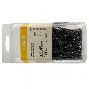 Șurub pentru lemn și gips-carton Lider 3.5x45 mm 100 bucăți (Art. 002107)