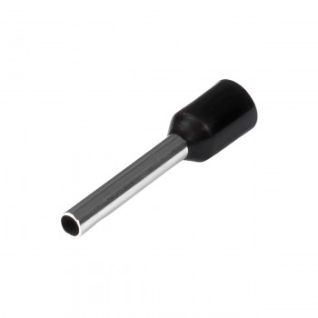 Tub capăt cu izolare MegaWatt E6012 6,0 mm2, negru, 100 bucăți MW-0801-0709