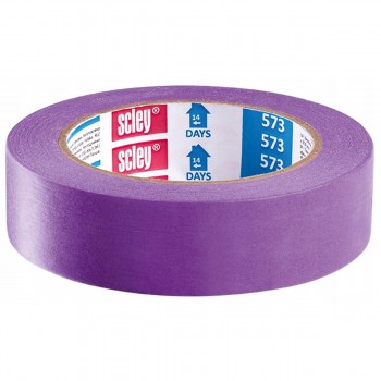 Bandă de mascare Scley seria 573 pentru suprafețe delicate, din hârtie Washi, violetă, 30 mm x 33 m, 0300-733330