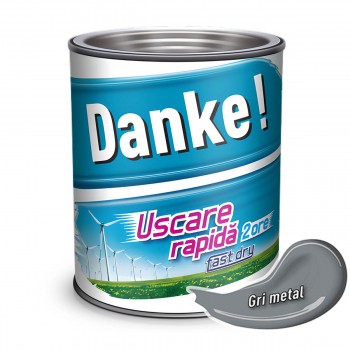 Эмаль Danke! алкидная серый металл глянцевая 2,5 л
