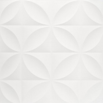 Panou pentru tavan din PVC decorativ tip 12, alb, 50x50 cm, 1,9 mm, pachet 2 m2