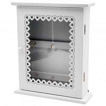 Organizator pentru chei, de perete, alb AT0094