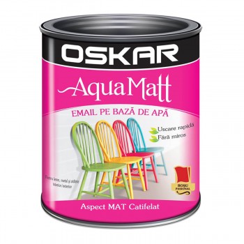 Email Oskar pe bază de apă roșu pasional lucioasă 0,6 l