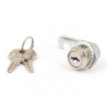 Замок для почтового ящика Avers CAM-01/16-NI, врезной, 16 мм, d.17 мм, никель, 2 ключа