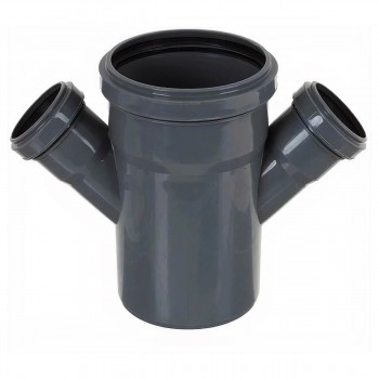 Cruce MPN d50x110x50 mm 45° din plastic pentru canalizare internă (5107)